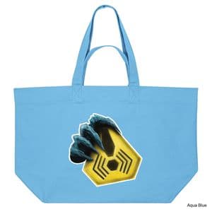 Aqua Blue Nemesis Shopping Bag