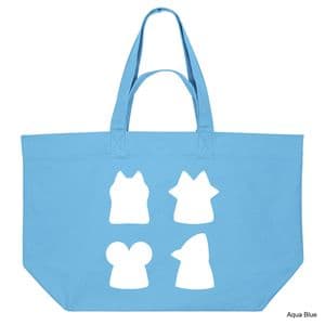 Aqua Blue Root Shopping Bag