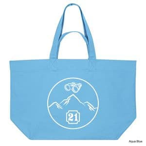Aqua Blue Snowdonia Shopping Bag