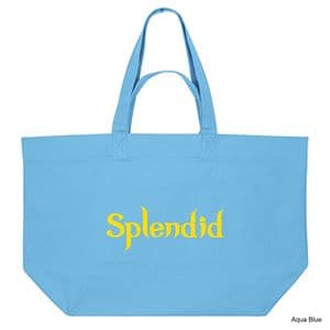 Aqua Blue Splendor Shopping Bag