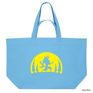 Aqua Blue Werewolf Shopping Bag