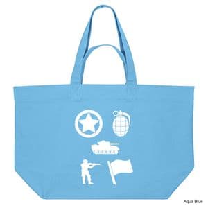 Aqua Blue Memoir 44 Shopping Bag