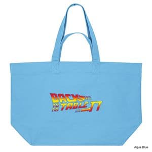 Aqua Blue Back To The Table Shopping Bag