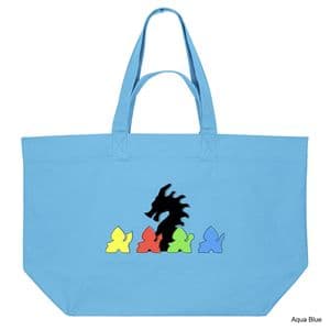 Aqua Blue Clank Shopping Bag