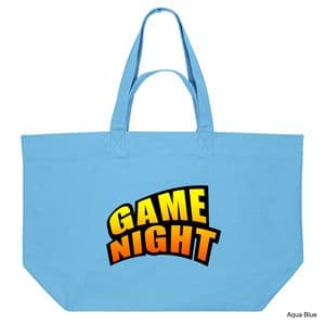 Aqua Blue King Of Tokyo Game Night Shopping Bag