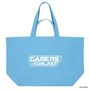 Aqua Blue Gamers Of The Galaxy Shopping Bag