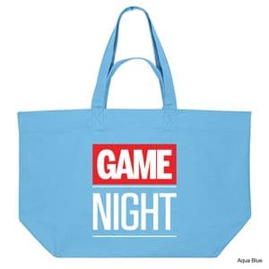Aqua Blue Marvel Game Night Shopping Bag