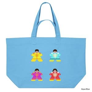 Aqua Blue The Beeples Shopping Bag