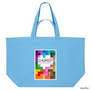 Aqua Blue Gathering of Chums 9 Shopping Bag
