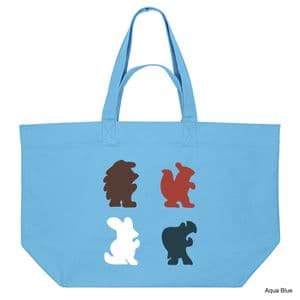 Aqua Blue Everdell Shopping Bag