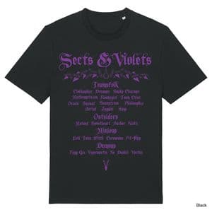 Black Sects & Violets T-Shirt