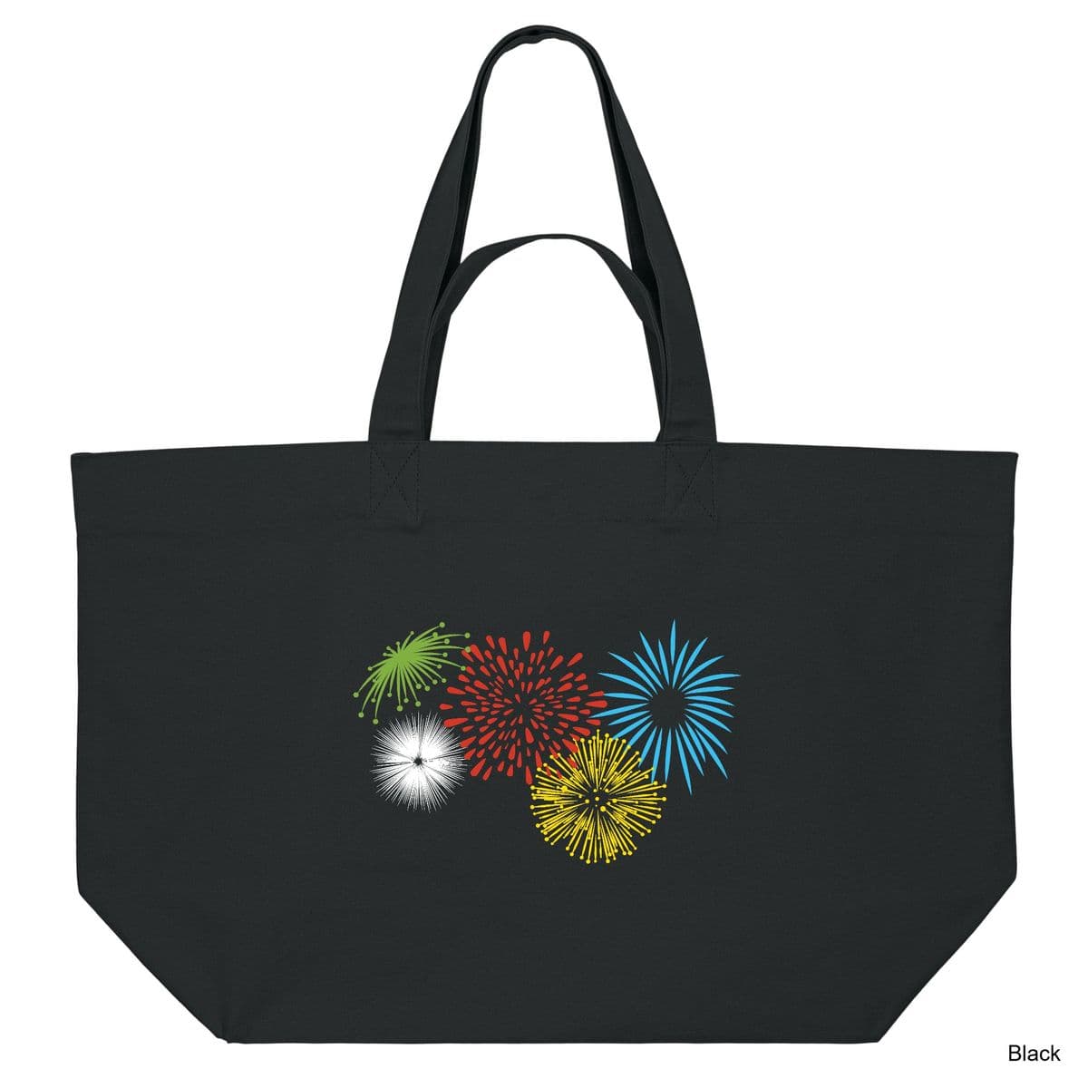 Black Hanabi Shopping Bag
