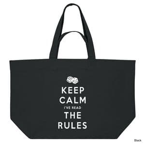Black Keep Calm Shopping Bag