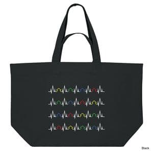 Black Meeple Beats Shopping Bag
