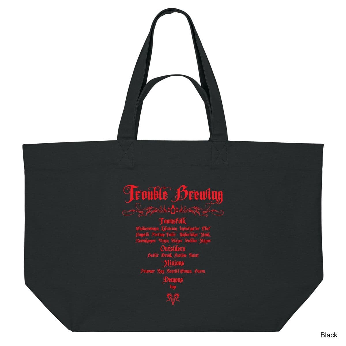 Black Trouble Brewing Shopping Bag