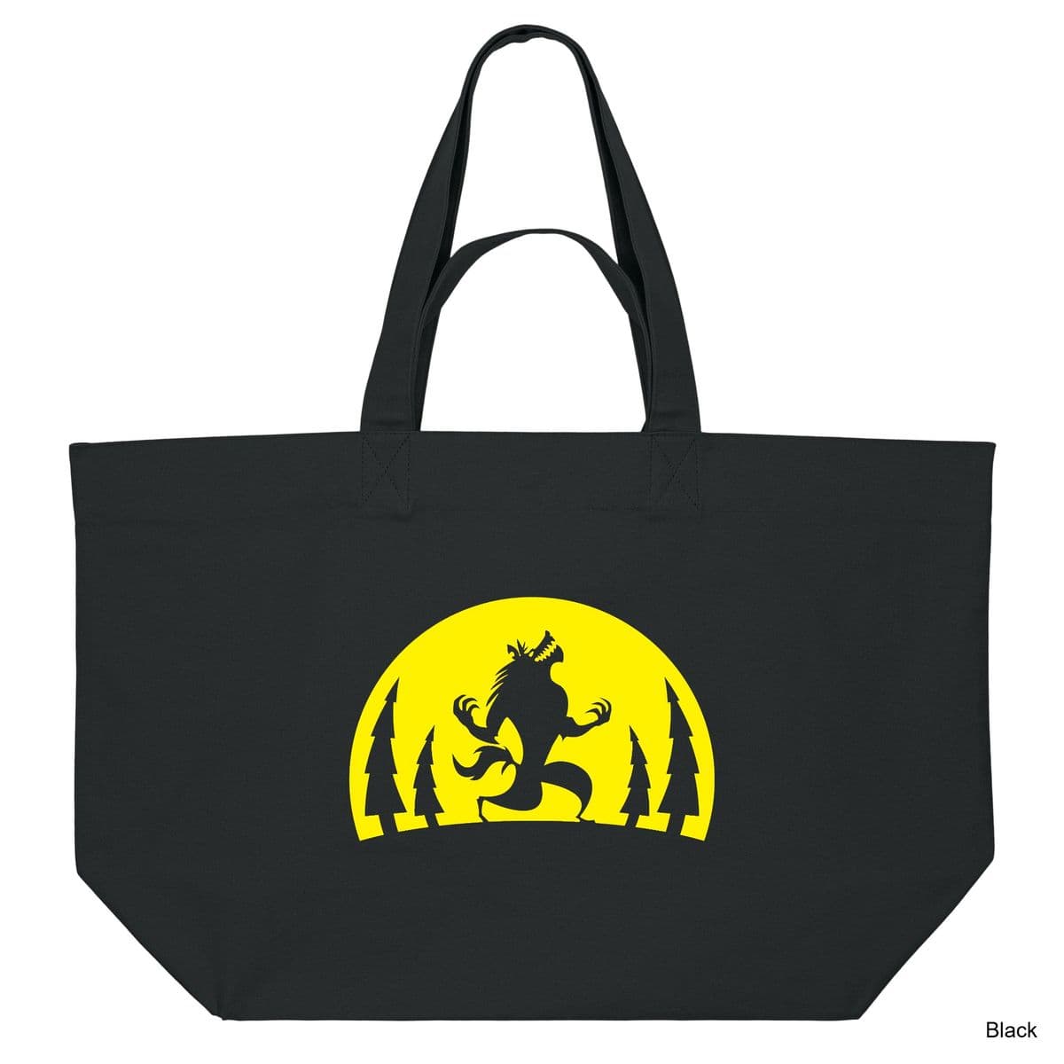 Black Werewolf Shopping Bag