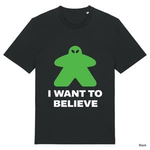 Black Alien Meeple T-Shirt