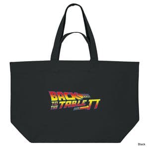 Black Back To The Table Shopping Bag