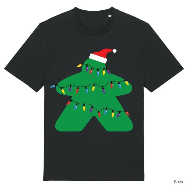 Black Christmas Lights Meeple