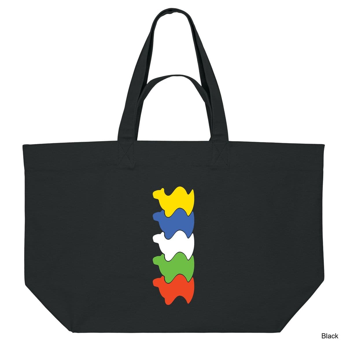 Black Camel Up Shopping Bag