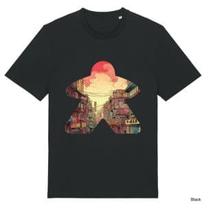 Black Comic Book Meeple #1 T-Shirt