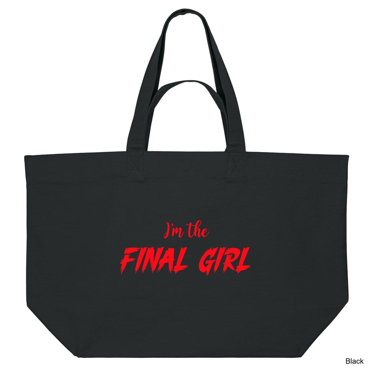 Black Final Girl Shopping Bag