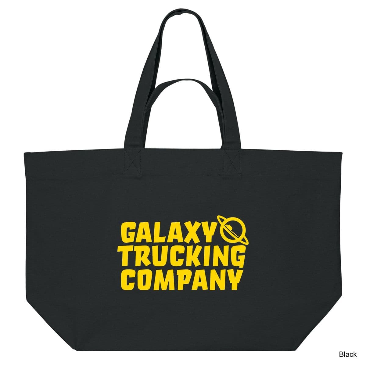 Black Galaxy Trucker Shopping Bag