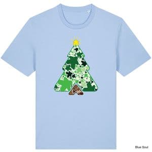 Blue Soul Christmas Tree Meeple T-Shirt