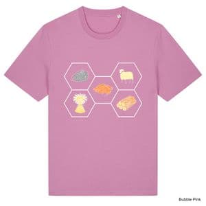 Bubble Pink Catan T-Shirt