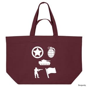 Burgundy Memoir 44 Shopping Bag