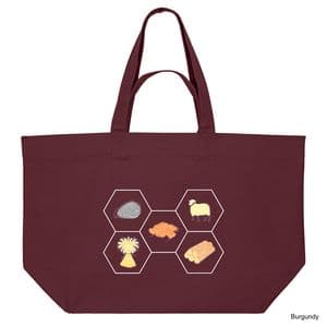 Burgundy Catan Shopping Bag