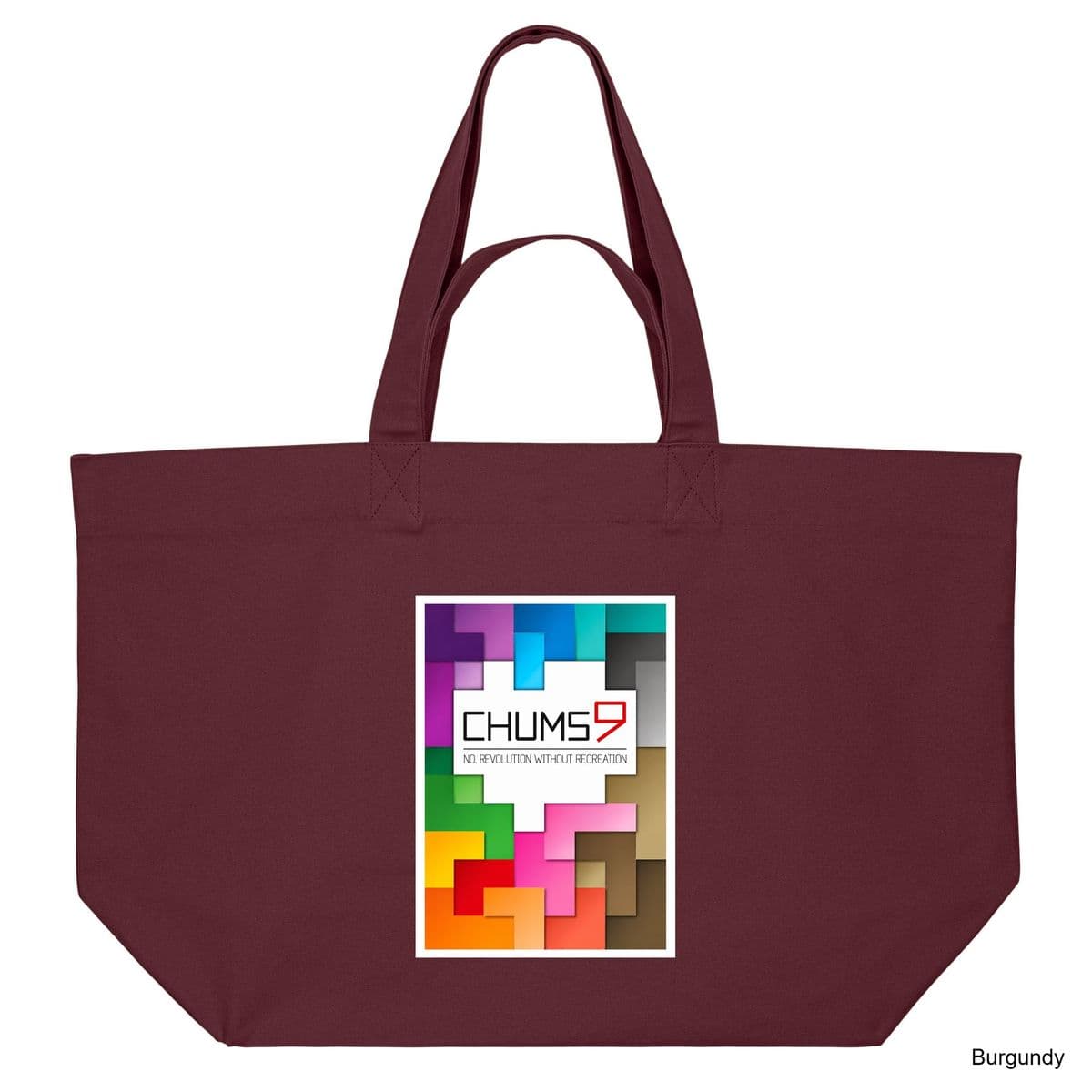 Burgundy Gathering of Chums 9 Shopping Bag
