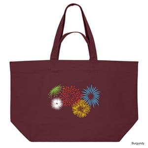 Burgundy Hanabi Shopping Bag