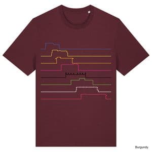 Burgundy Ticket to Ride T-Shirt