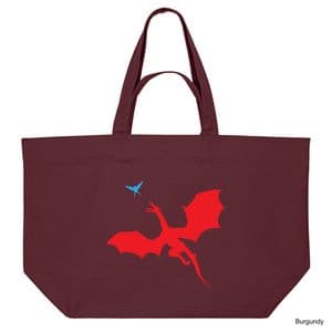 Burgundy Wyrmspan Shopping Bag