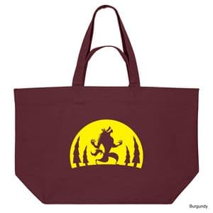 Burgundy Werewolf Shopping Bag