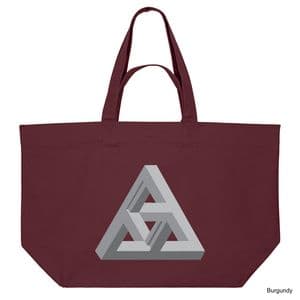Burgundy Anachrony Shopping Bag