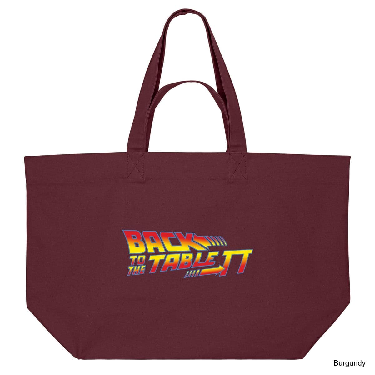 Burgundy Back To The Table Shopping Bag