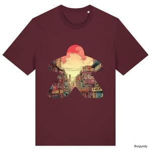 Burgundy Comic Book Meeple #1 T-Shirt