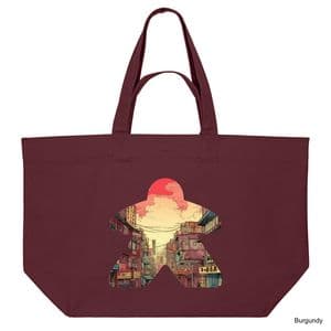 Burgundy Comic Book Meeple #1 Shopping Bag