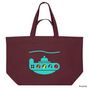 Burgundy Deep Sea Adventure Shopping Bag