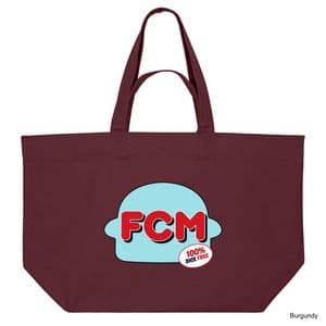 Burgundy Food Chain Magnate Burger Shopping Bag