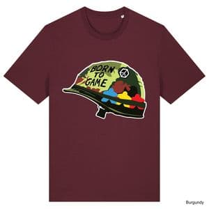Burgundy Born To Game T-Shirt