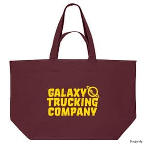 Burgundy Galaxy Trucker Shopping Bag