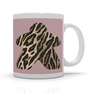 Cotton Pink Animal Print Meeple Mug