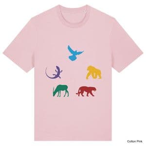 Cotton Pink Ark Nova Animals T-Shirt