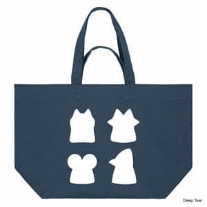 Deep Teal Root Shopping Bag