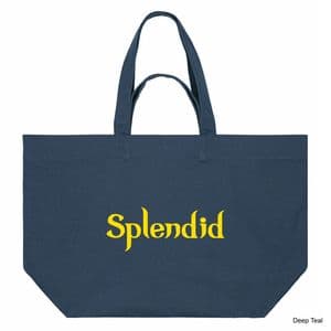 Deep Teal Splendor Shopping Bag