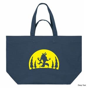 Deep Teal Werewolf Shopping Bag