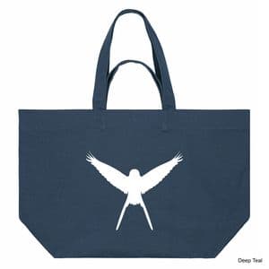 Deep Teal Wingspan Shopping Bag